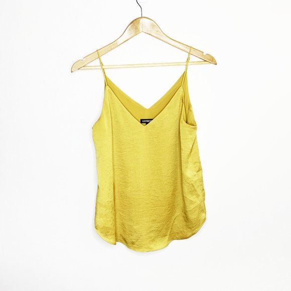 Express Tops - Express - Yellow Metallic Top